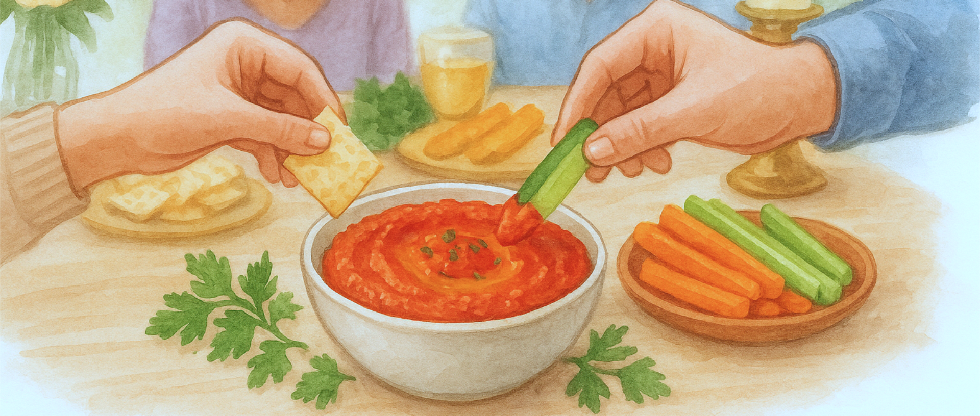 Crafted with Care Prep to Plate2 Debbie's Red Pepper Dip - Crafted with Care Prep to Plate2